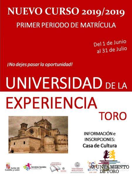 Apertura de Matr&iacute;cula para el curso 2018-19