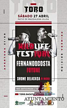 Fernando Costa, Foyone o Shome Delacasa actuar&aacute;n en el I Festival ``Wildlife`` de Toro