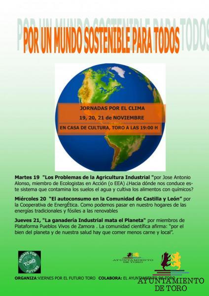 ``Viernes por el futuro`` de Toro celebra hoy una charla sobre agricultura industrial