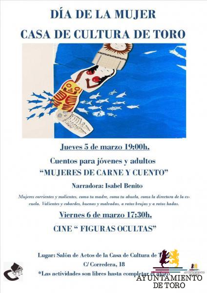 La Casa de Cultura celebra el D&iacute;a de la Mujer con cine y el relato de cuentos